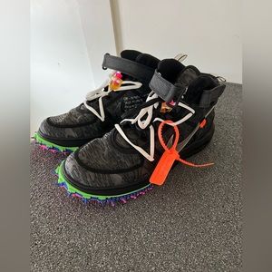 OFFWHITE Air Force 1 Mid Black WORN ONCE size 12 (will ship immediately)